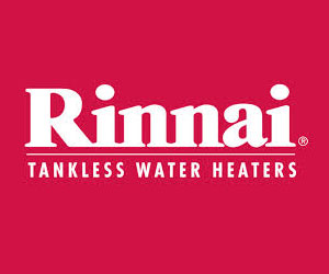 Rinnai Tankless Water Heaters Carried and Serviced by Top Notch Plumbing